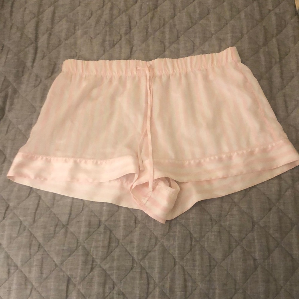 Satin striped Victoria secret pajamas shorts.